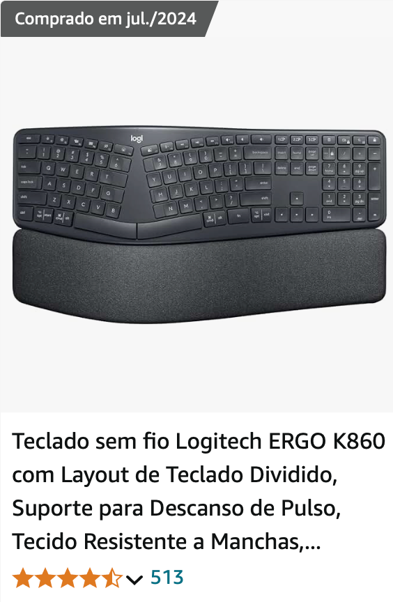 Teclado Ergonômico